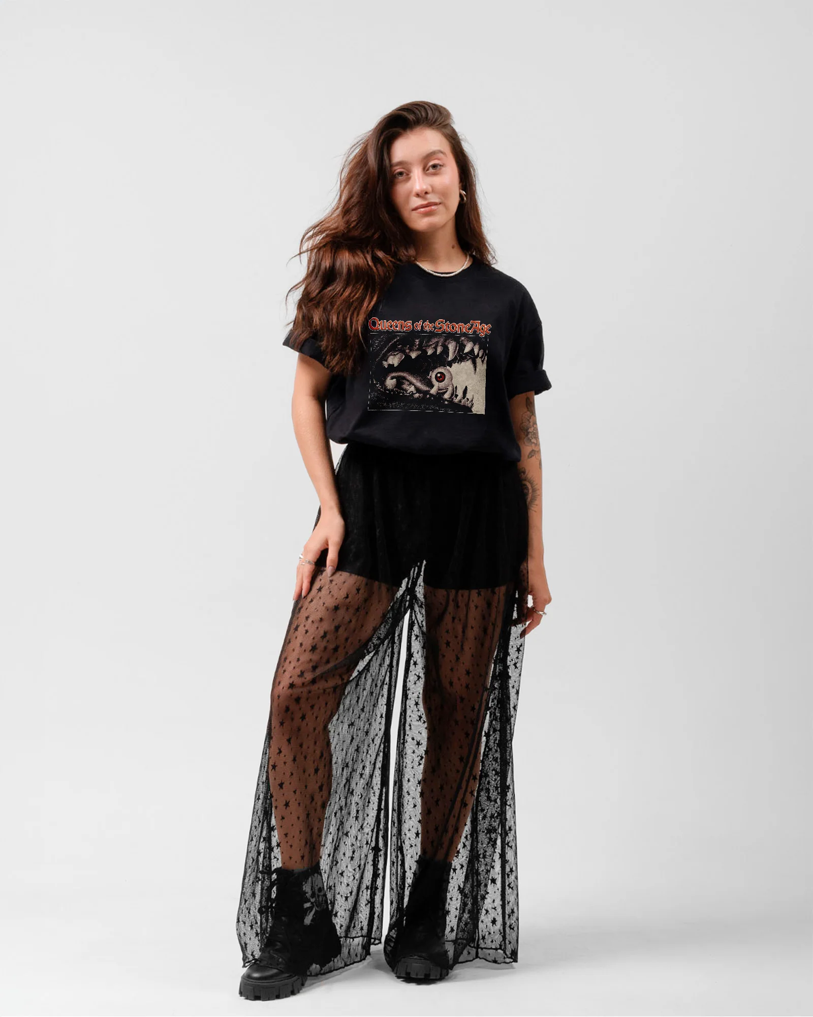 Camiseta Alternativa Queens of The Stone Age Olho - Image 4