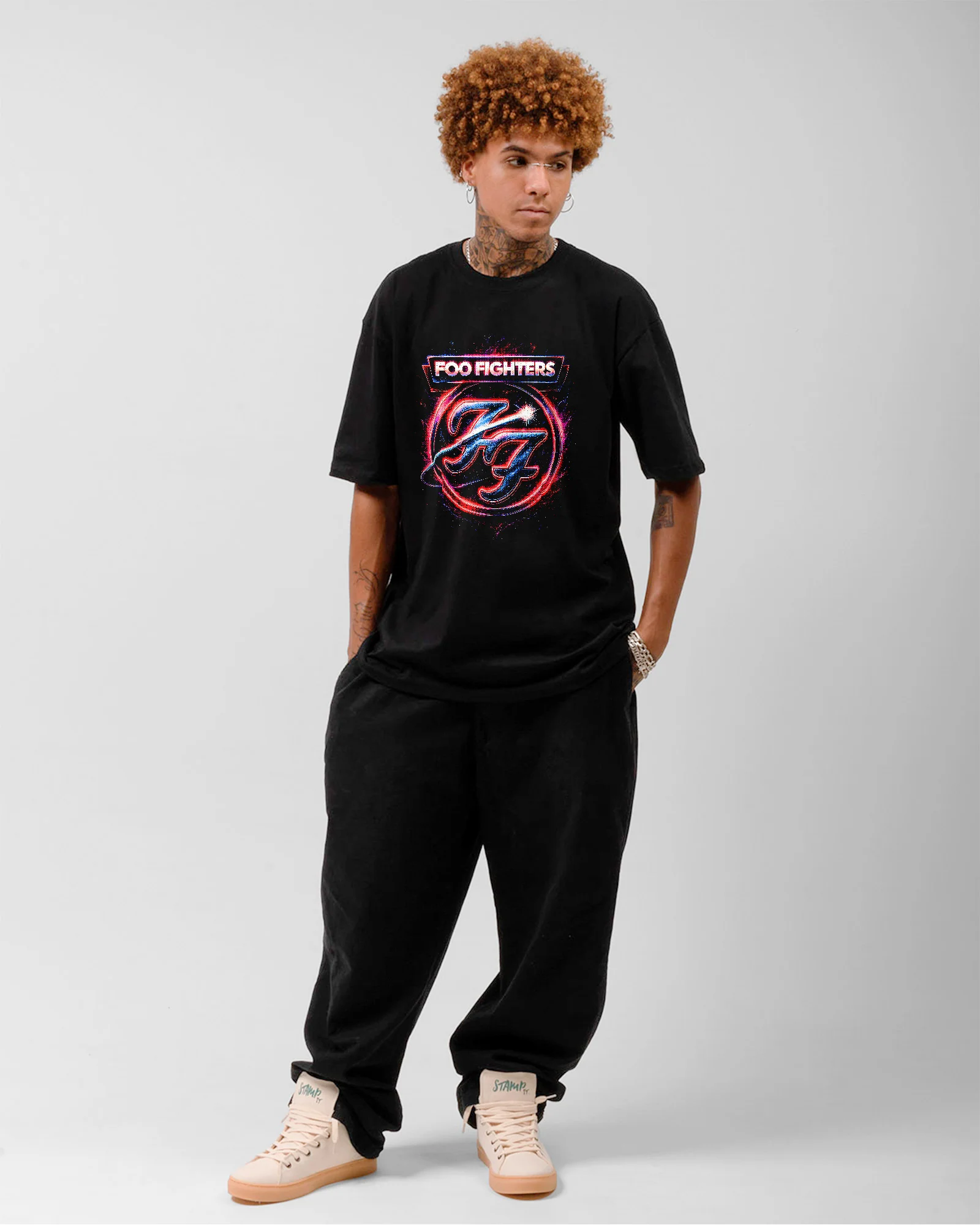 Camiseta Clássica Foo Fighters Galaxy FF - Image 3