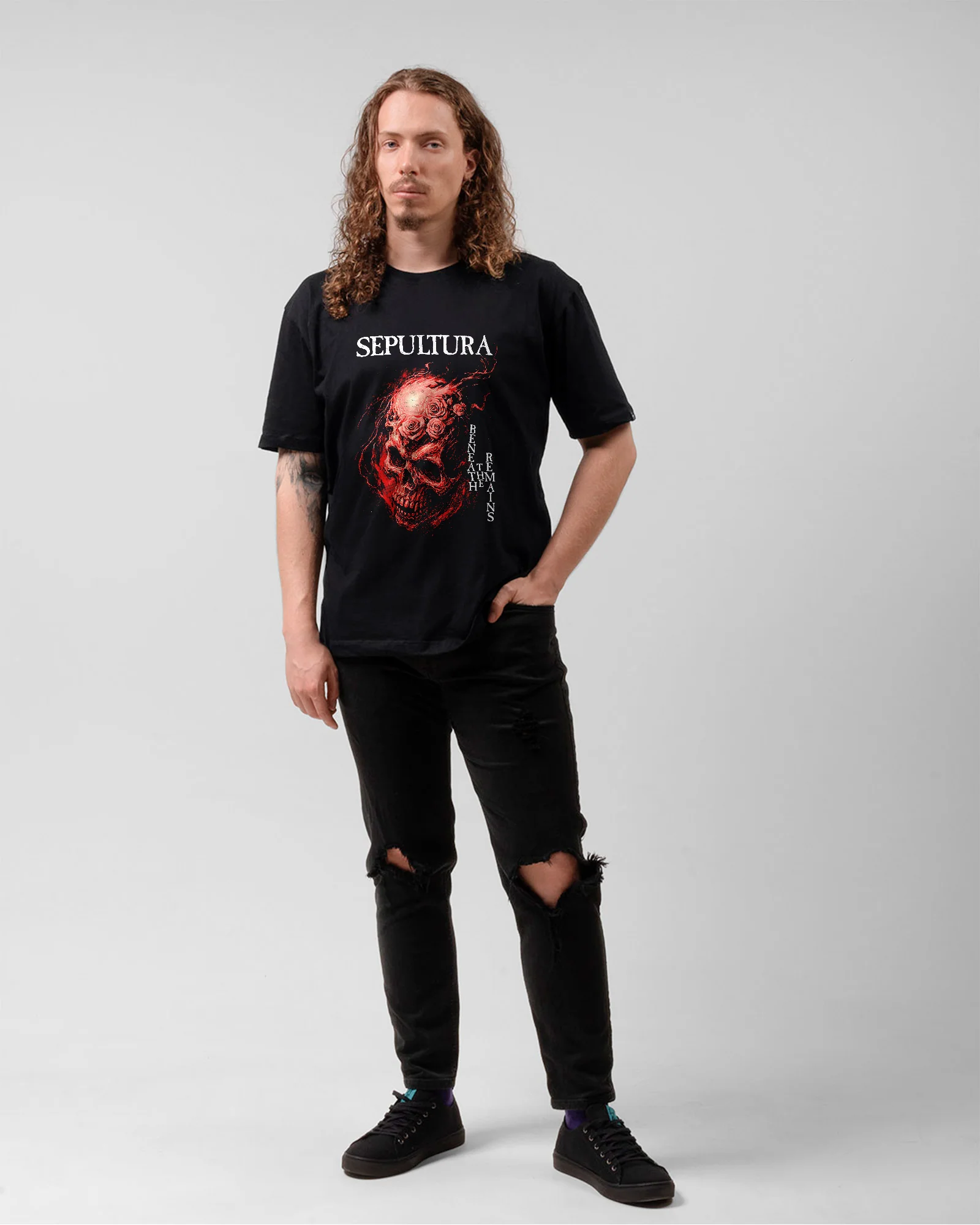 Camiseta Clássica Sepultura Beneath the Remains - Image 5